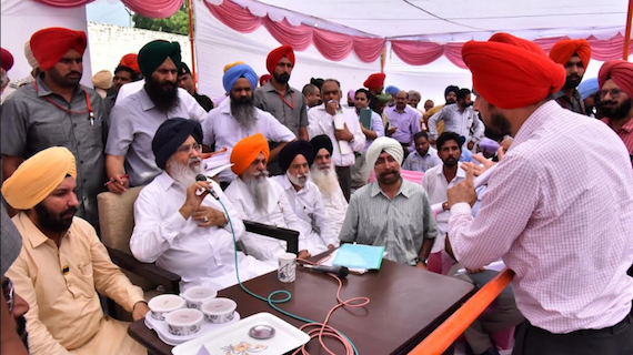 A File Photo of Sangat Darshan by Punjab CM Parkash Singh Badal