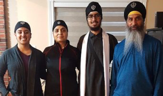 Sahib Singh Bains with his family members