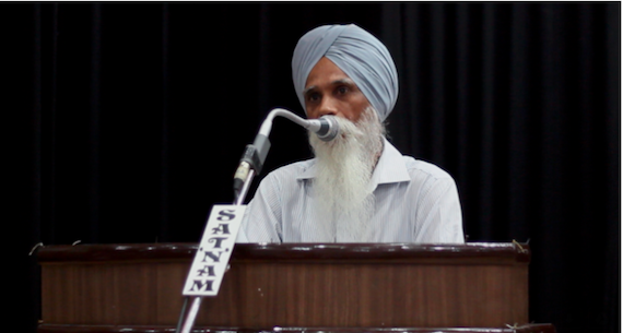 Bhai Ajmer Singh sharing his views duirng the seminar