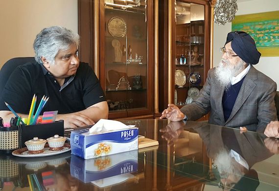 Punjab CM Parkash Singh Badal meets Harish Salve to discuss SYL issue