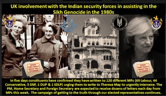 Pressure grows on Theresa May to come clean on UK involvement with the Indian security forces in assisting in the Sikh Genocide in the 1980s | Image used for representational purpose only