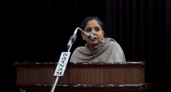 Rana Ayyub during seminar at Punjabi University