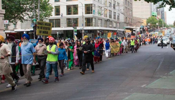 Another view of Sikh Genocide 1984 Remembrance March in Melbourne