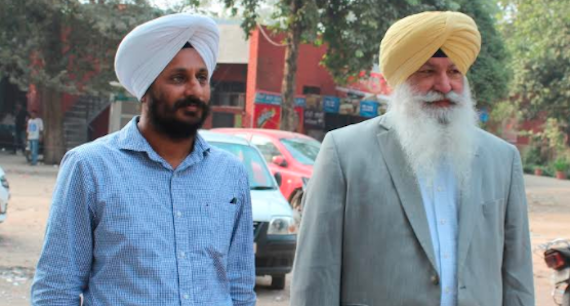 Simranjeet Singh Advocate (L) with Resham Singh Sandhu USA (R) | Photo: Narinderpal Singh