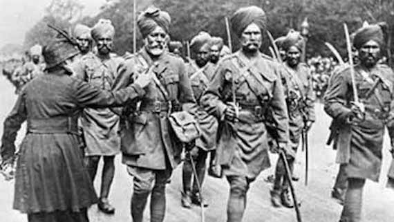 Sikh servicemen during World War days