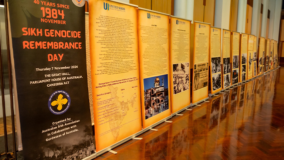 Exhibition related to 1984 Sikh Genocide