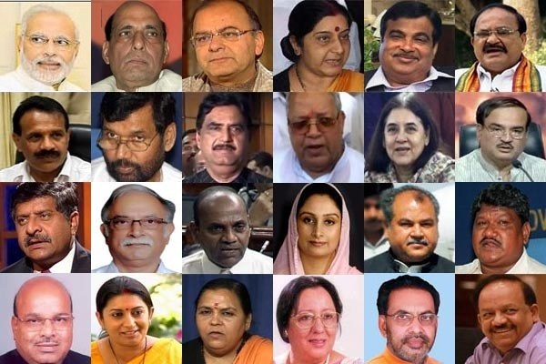 Complete List Narendra Modi S Cabinet Ministers