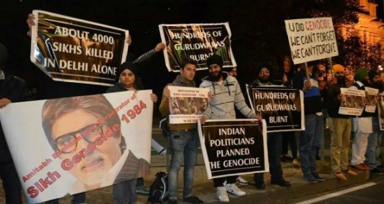 Protest against Amitabh Bachchan at Melbourne, Australia [File Photo - May 02, 2014]