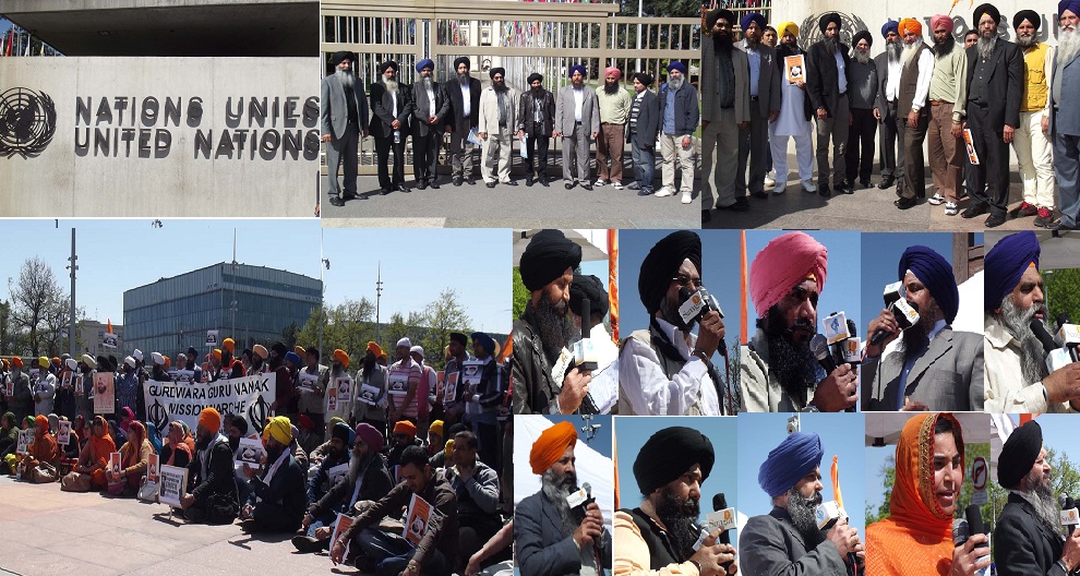 Switzerland Protest against suspected execution of Sikh political prisoner in India (April 25, 2013)